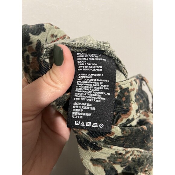 Anthropologie Pilcro Camouflage Corduroy Button Fly High Rise Skinny Pants 28 - Picture 6 of 6